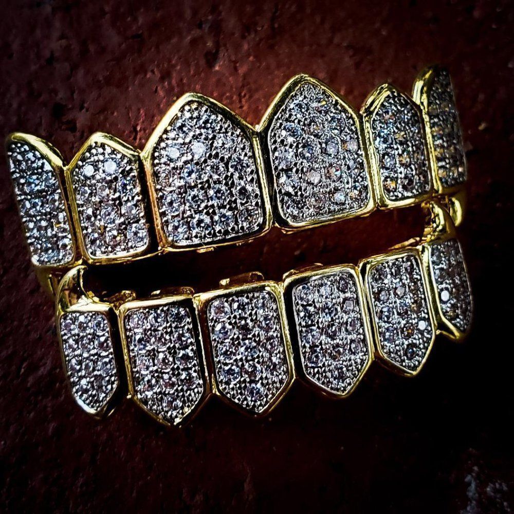 Lab Created Diamond fang Grillz